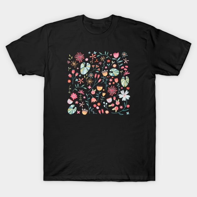 Wayside Flowers T-Shirt by NicSquirrell